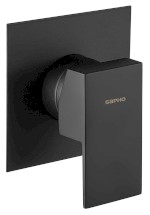 SPECTRE podomítková sprchová baterie, 1 výstup, černá mat 1102-76B