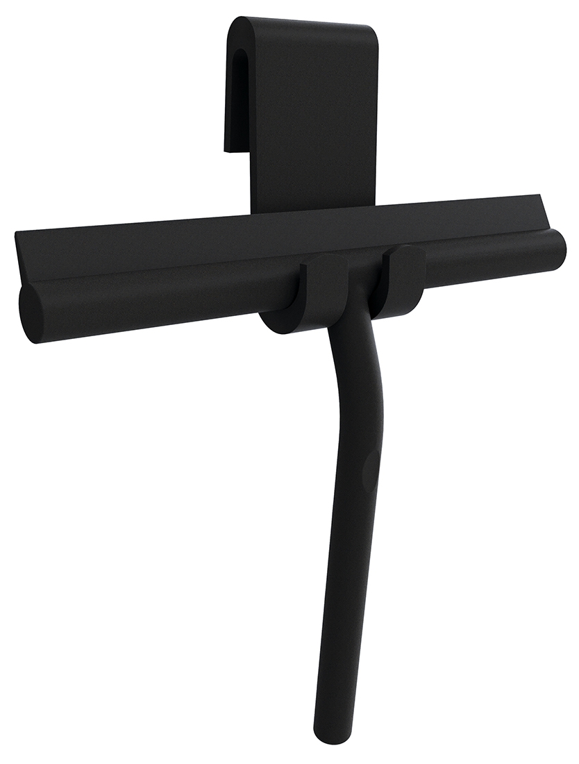 72825.21 (53319) Stěrka do sprchy, včetně uchycení na zástěnu, černá mat 72825.21