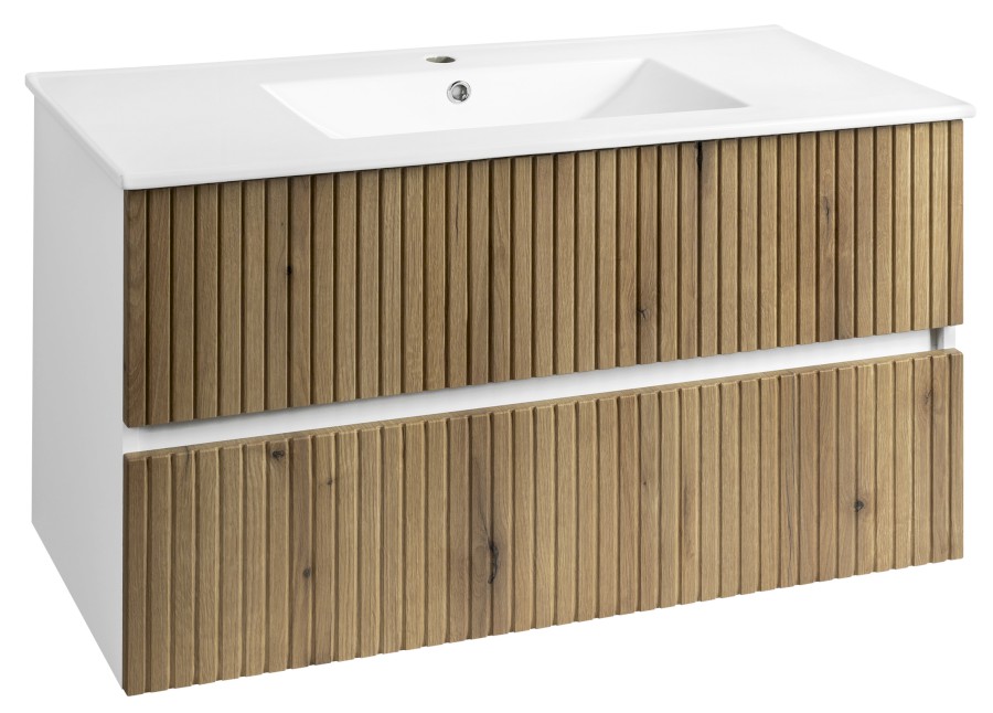 PN310 (59253) PANEDA STRIP umyvadlová skříňka 99,5x55x45,2cm, dub emporio PN310