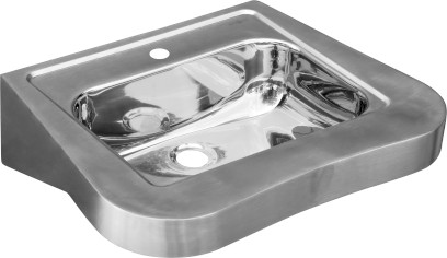Závěsné umyvadlo pro handicapované 600x150x460 mm, nerez mat 13024.2.S