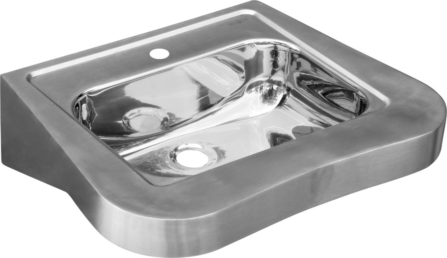 Závěsné umyvadlo pro handicapované 600x150x460 mm, nerez mat 13024.2.S