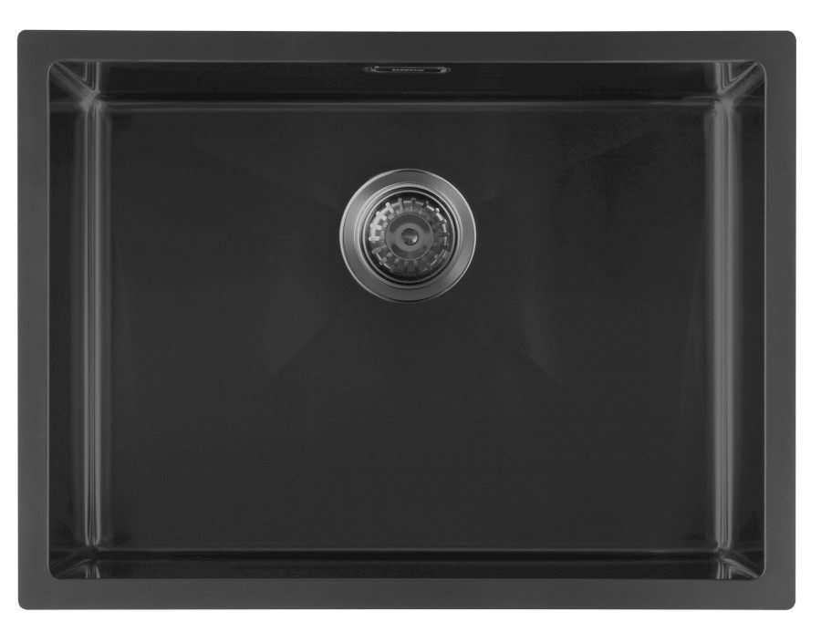 ZENITH nerezový dřez 60x45cm, gun metal ZN6045B