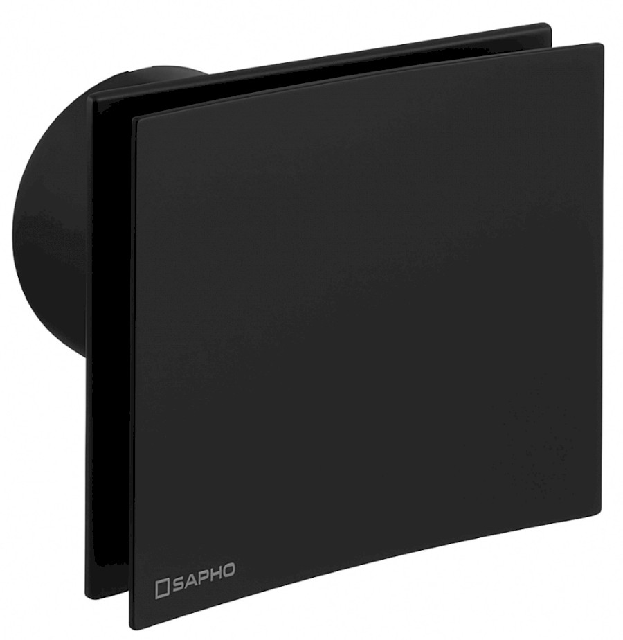 EIRA koupelnový ventilátor axiální, 15W, potrubí 100mm, černá EI101B