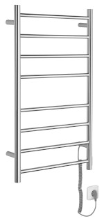 ER220V (47831) REDONDO elektrický sušák ručníků, kulatý, 500x900 mm, 75 W, nerez lesk ER220V