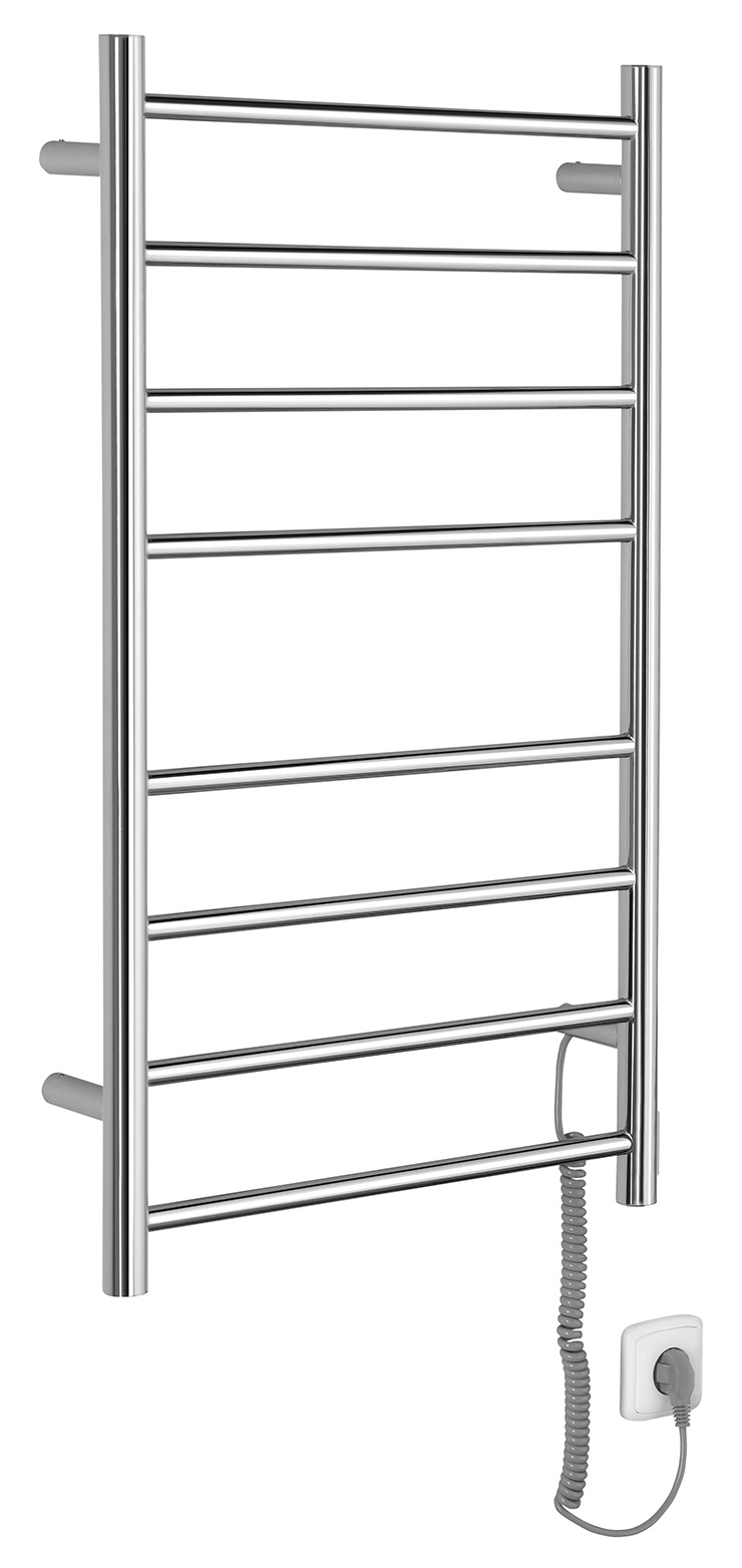 ER220V (47831) REDONDO elektrický sušák ručníků, kulatý, 500x900 mm, 75 W, nerez lesk ER220V