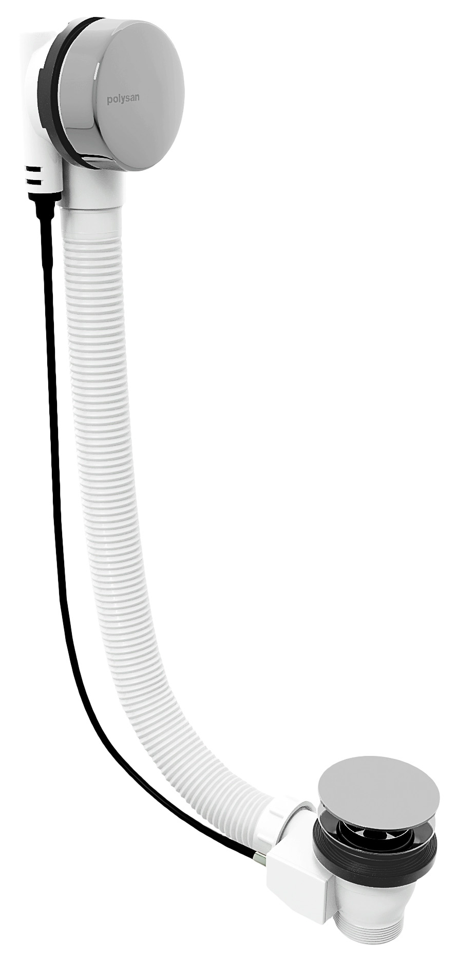 71854 (53686) Vanová souprava, bovden, délka 1000mm, zátka 72mm, chrom 71854