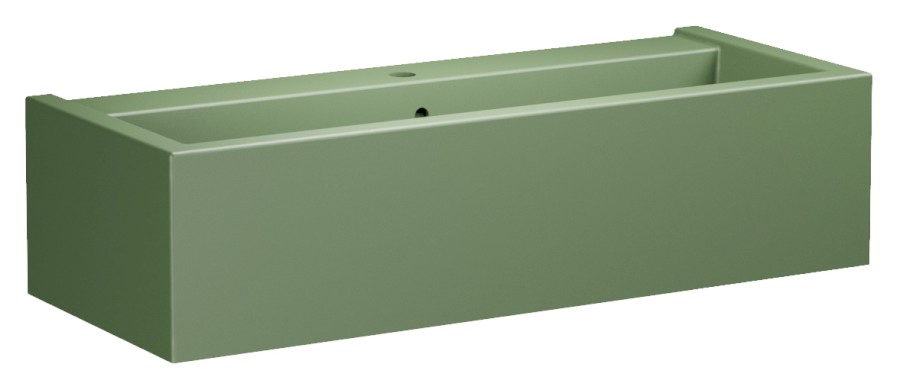 574311 (62077) KANAAL keramické umyvadlo 100x40cm, verde mat 574311