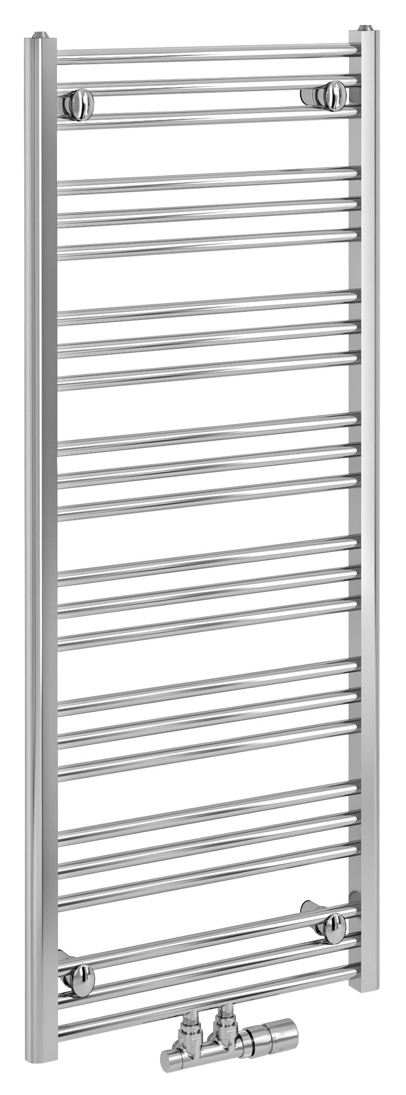 ALBRECHT otopné těleso 500x1250mm, středové připojení, chrom 600.114.1