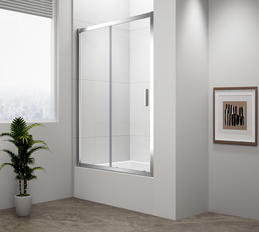 MD1516 (43858) DEEP sprchové dveře 1500x1650mm, čiré sklo MD1516