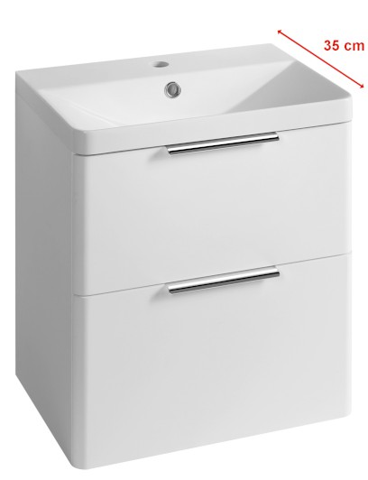 DENEB umyvadlová skříňka 50,5x55x34,5cm, bílá mat DN254