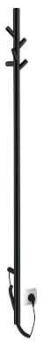 PASADOR elektrický sušák ručníků, kulatý, 150x1500 mm, 30 W, černá mat ER175BV
