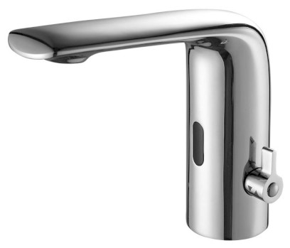 Senzorová stojánková baterie s regulací teploty, 6V DC (4xAA), chrom PS204