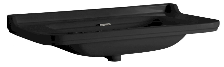 4141K7 (52153) WALDORF keramické umyvadlo 80x55cm, černá mat 4141K7