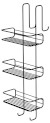 CHROM LINE polička do sprchy závěsná, 240x680x220mm, černá mat 248614