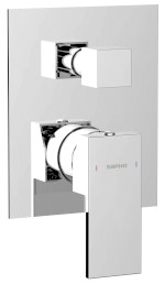 CUBEMIX podomítková sprchová baterie, 2 výstupy, chrom CM042