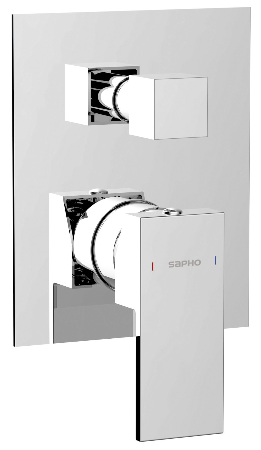 CM042 (53049) CUBEMIX podomítková sprchová baterie, 2 výstupy, chrom CM042