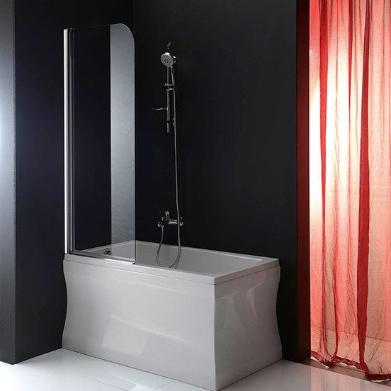 ONE vanová zástěna 650mm, čiré sklo GO1165