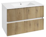 PANEDA STRIP umyvadlová skříňka 79,5x55x45,2cm, dub emporio PN380