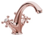 3277 (27428) ANTEA stojánková umyvadlová baterie vysoká s výpustí, růžové zlato 3277