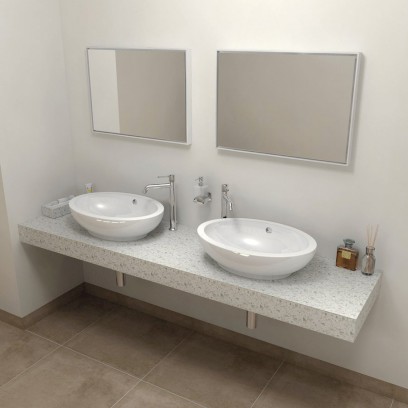 TAILOR rockstone deska 170x50 cm, provedení límce R TR170R
