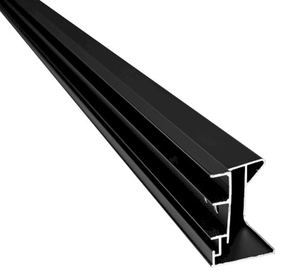 EASY BLACK stěnový profil pivotových dveří pro pevné sklo, 1900mm ND547B