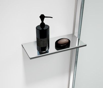 ESCA SHELF polička do profilu 230x120mm, chrom ES8410