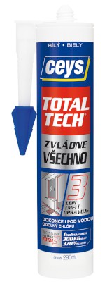TOTAL TECH EXPRESS, lepidlo a tmel, 290ml, bílá 42507216