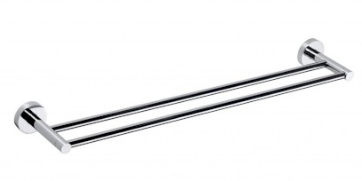 X-ROUND E dvojitý držák ručníků 600mm, chrom XR423