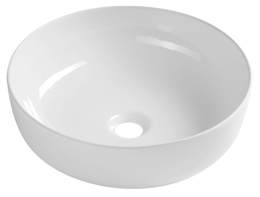 RONDEA keramické umyvadlo na desku Ø 41cm, bílá AR445