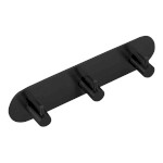 32203B (61904) Samolepící trojháček, kulatý, černá mat 32203B