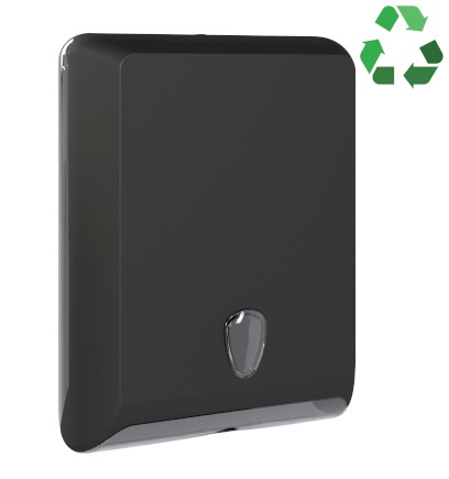 ECOLORED zásobník na papírové ručníky, 29x40x13cm, ABS, Soft Touch, černá mat A83010VB