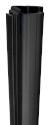 Set magnetických těsnění 45°pro sklo 8mm a profil , 2000mm, černá NDGDB03