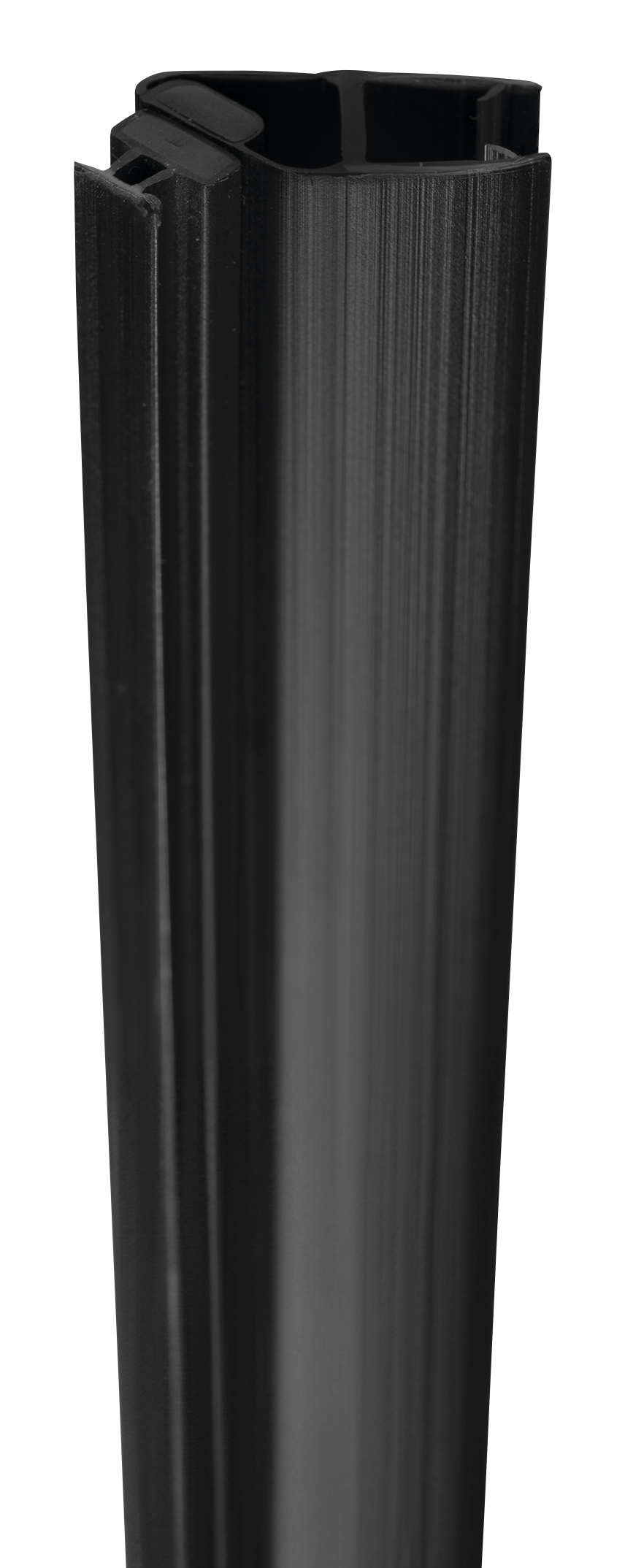 Set magnetických těsnění 45°pro sklo 8mm a profil , 2000mm, černá NDGDB03