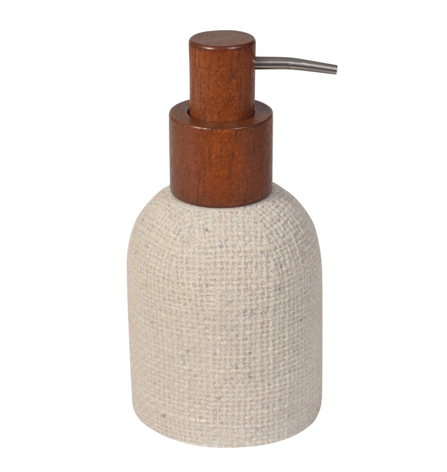 8566 (61853) CRAFT dávkovač mýdla na postavení, acacia/béžová 8566