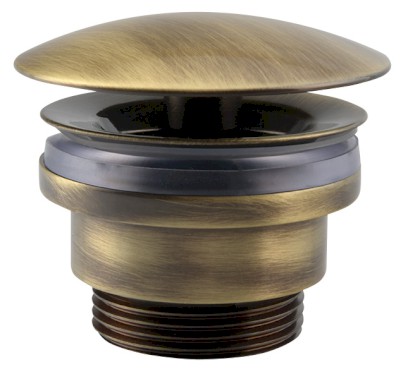 Umyvadlová výpust 5/4“, neuzavíratelná, velká zátka, 5-55mm, bronz UD52592