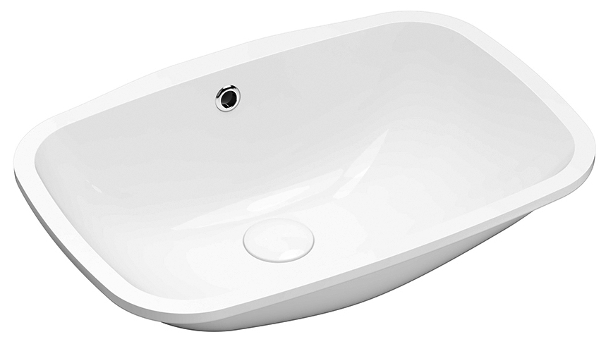 50354 (59125) NUVO keramické umyvadlo pod desku, 55x38cm, bílá 50354