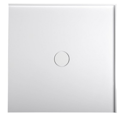 MIRAI sprchová vanička z litého mramoru, čtverec 90x90x1,8cm, bílá 73165