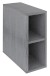 CIRASA skříňka spodní policová 20x52x46cm, dub stříbrný CR311-1111