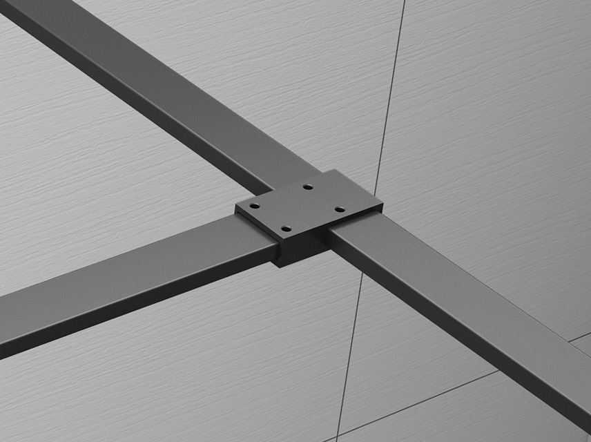 ES7525 (52523) ESCA T- spojka vzpěr, černá ES7525