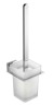 APOLLO WC štětka závěsná, mléčné sklo, chrom 1416-08