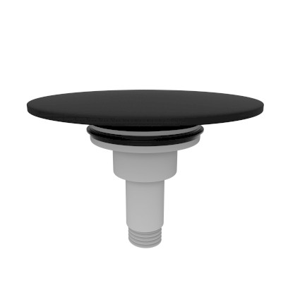 Zátka výpusti vanové soupravy, click-clack, černá mat 72041.21
