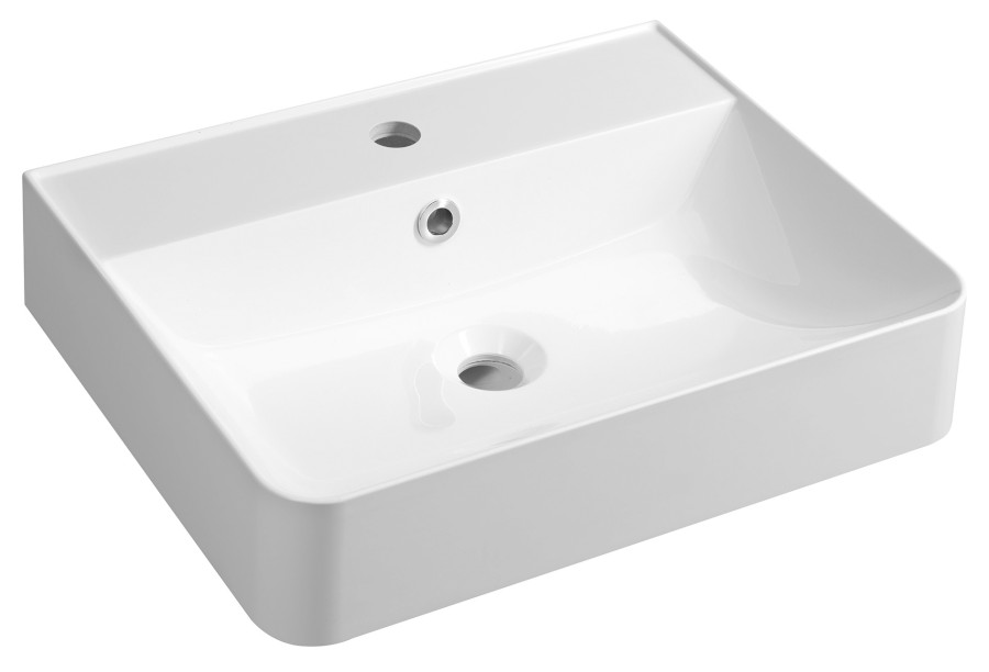 KV050 (52755) KVANTA umyvadlo, litý mramor, 50x40cm, bílá KV050