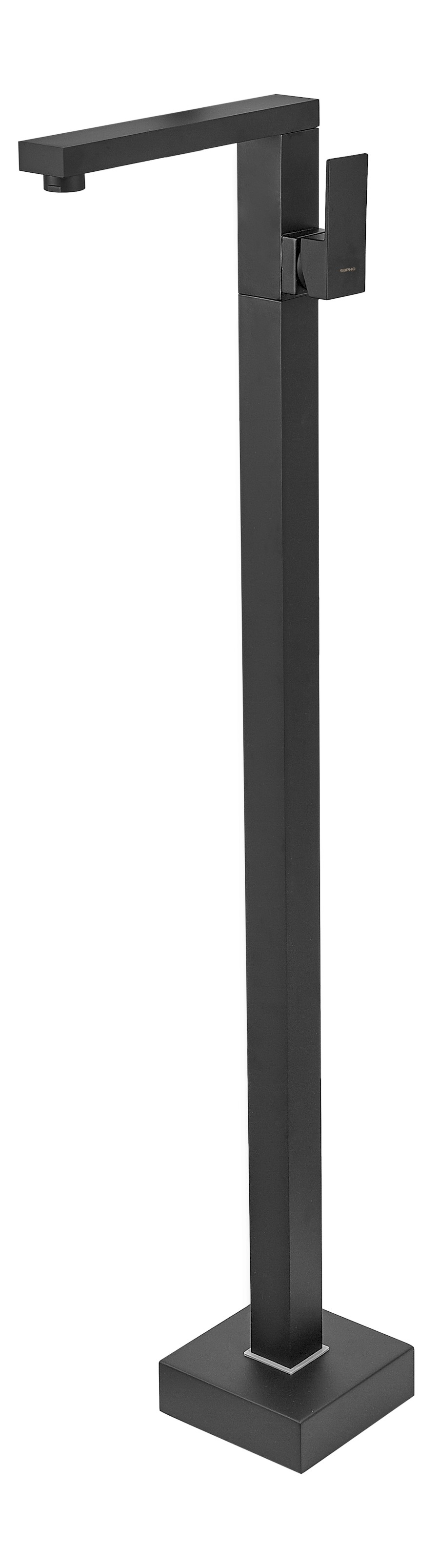 1102-75B (57730) SPECTRE umyvadlová baterie s připojením do podlahy, černá mat 1102-75B