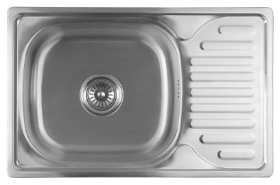 Nerezový vestavný dřez s odkapem 66x18x42cm AQ6642B
