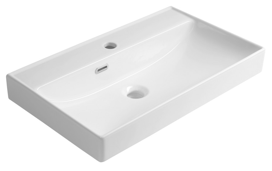 9965 (60889) PARLA keramické umyvadlo 65x38cm, bílá 9965