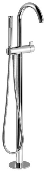 Vanová baterie s připojením do podlahy, chrom R5018