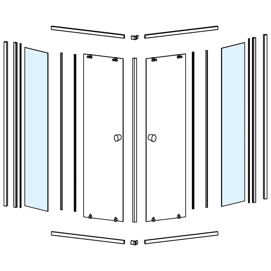 Sklo pro BLF909, pevná část NDBLF909-1