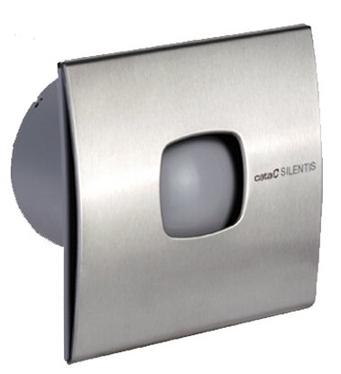 SILENTIS 12 INOX T koupelnový ventilátor axiální s časovačem, 20W, 120mm, nerez mat 01081300