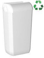 ECOLORED odpadkový koš nástěnný s víkem 23l, ABS, Soft Touch, bílá A74020AW