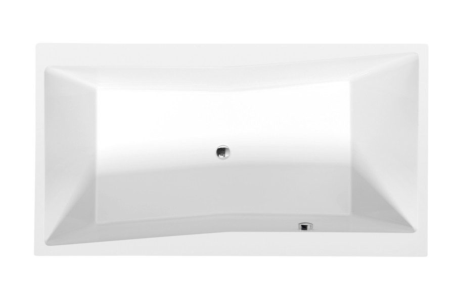 78511.11 (52543) QUEST obdélníková vana 180x100x49cm, bílá mat 78511.11